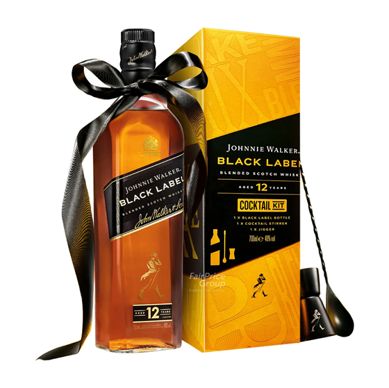 Johnnie Walker Black Label Coctail Set 40% 700ml